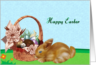 Happy Easter- bunny ggs card