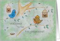 Cute Birds in a Tree New Neighbor Card