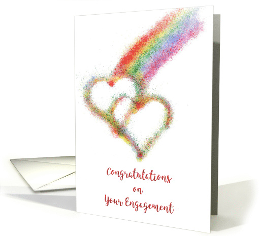 Lgbt Gay Lesbian Heartfelt Congratulations on Engagement... (1670714)
