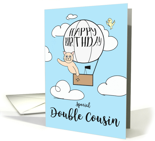 Double Cousin Birthday Across the Miles Cute Cat in Hot... (1725320)