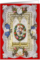 Faithful and True. Victorian Valentine, Fine Art Valentines card