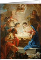 Adoration of the Shepherds by Mariano Salvador de Maella Fine Art Christmas Happy Holidays card