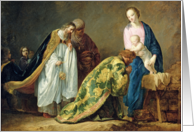 The Adoration of the Magi, 1638 (oil on canvas) by Pieter Fransz de Grebber Fine Art Christmas Happy Holidays card