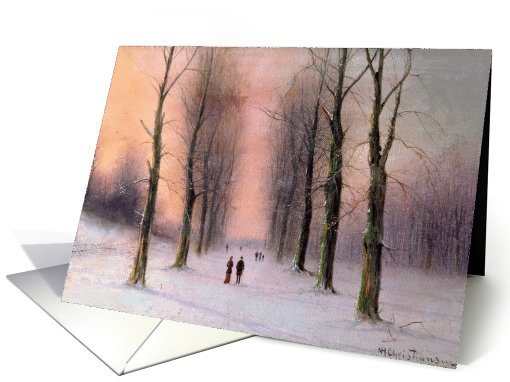 Snow Scene-Wanstead Park by Nils-Hans Christiansen Fine... (995291)