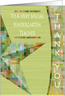 Kindergarten Teacher Thank You Card