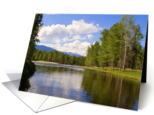Bitterroot River in the spring card (1110936)