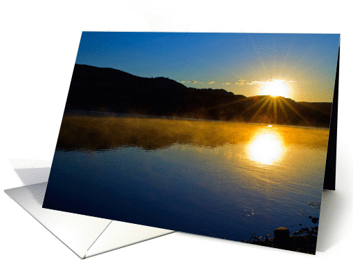 Flathead River sunrise card (1110946)