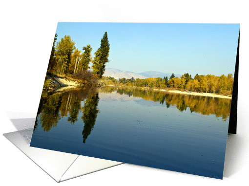 Bitterroot River in the summer card (1110950)