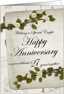 Wishing a Special Couple Happy Anniversary 27 Years together card