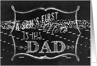 A son’s first Hero is his Dad card