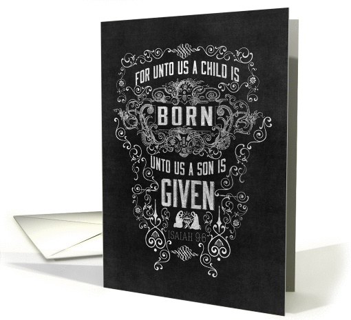 For unto us a Child is Born card (1127926)