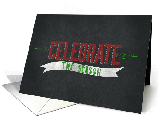 Celebrate the Season colored Chalkboard card (1130486)