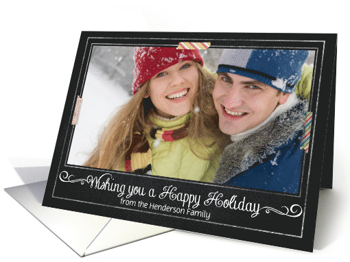 Chalkboard Wishing You a Happy Holiday card (1185674)