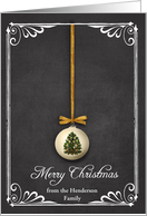 Chalkboard Christmas Tree card