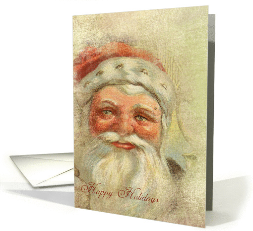 Vintage Santa Christmas card (947279)
