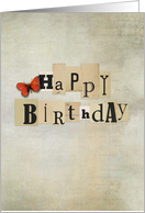 Happy Birthday Vintage Collage card