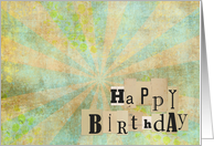 Happy Birthday Vintage card