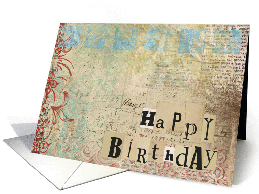 Happy Birthday Vintage card (947466)