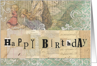 Happy Birthday Vintage Collage card