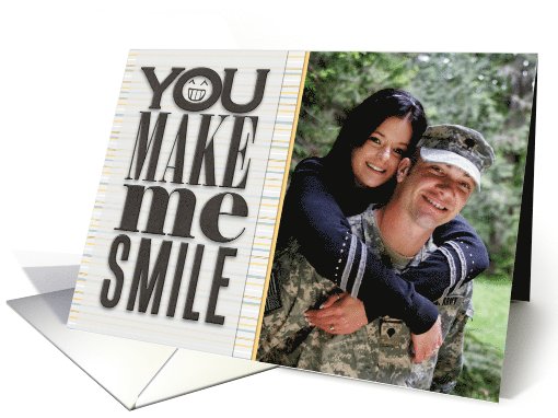 You Make Me Smile Photo card (947496)