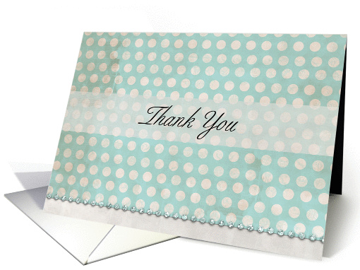 Vintage Dot Thank You card (947820)