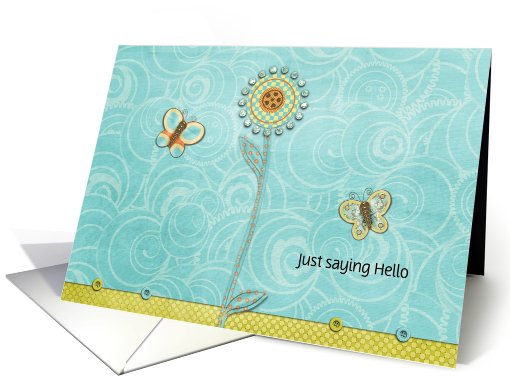 Floral Butterflies Note card (947871)