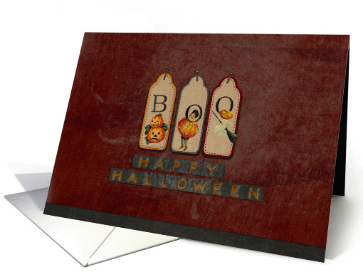 Happy Halloween Boo Tag card (947983)