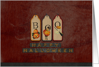 Happy Halloween Boo Tag card