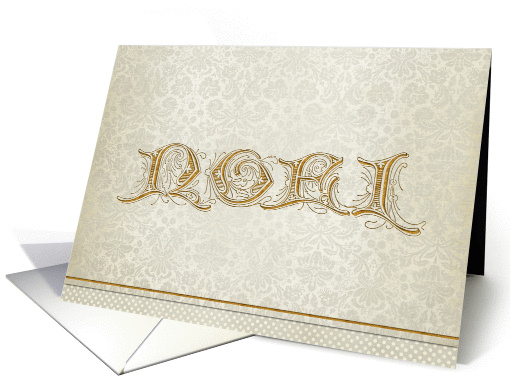 Noel Gold Lettering card (948242)