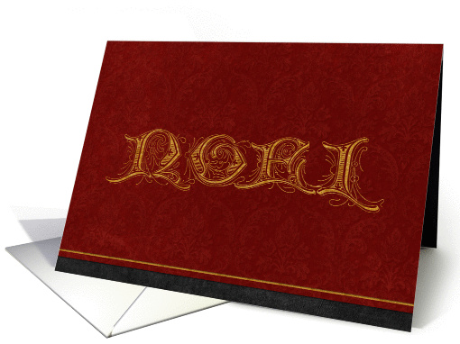Noel Gold Lettering card (948244)