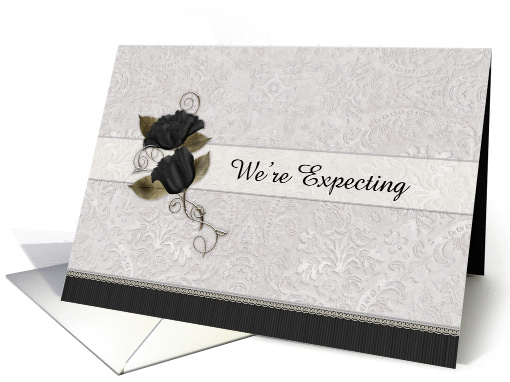 We're Expecting Floral card (948346)