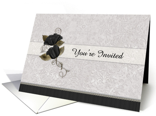 You're Invited Floral Wedding card (948348)