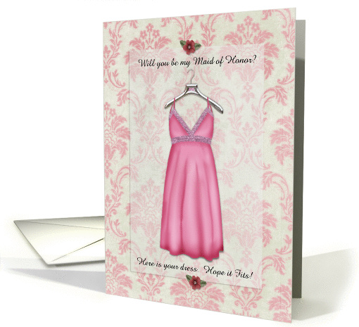 Will you be my Maid of Honor? Here is your dress card (948394)