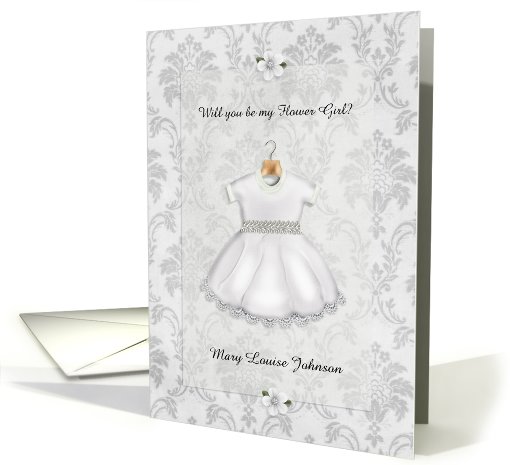 Will You Be My Flower Girl? Customizable card (948412)