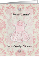 Girl Baby Shower Invitation card