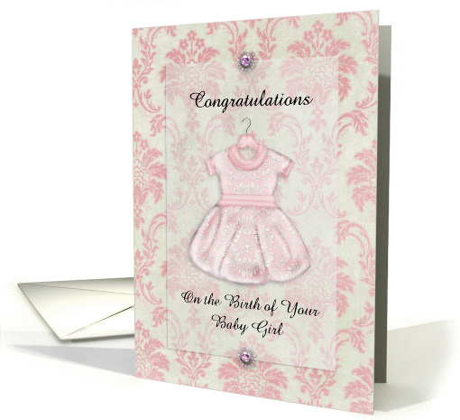 Congratulations on the Birth of your Baby Girl card (948415)