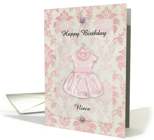 Happy Birthday Niece Pink card (948417)