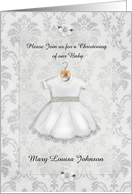 Christening Invitation Baby Customizable card