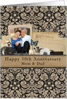 Happy 50th Anniversary Mom & Dad Vintage Photo Card