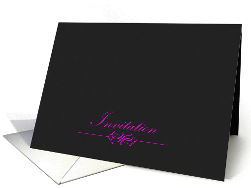 Invitation Pink Lettering card (949836)