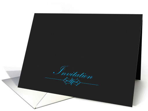 Invitation Blue Lettering card (949837)