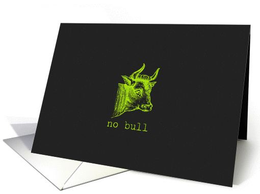 No Bull Neon Green I Like You card (949873)