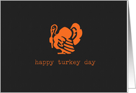 happy turkey day card