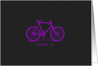thank u bicycle card