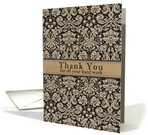 Business Thank You for your hard work card (952149)