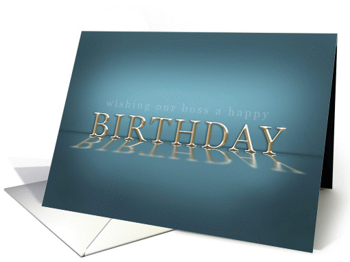 Business Happy Birthday Boss card (952697)