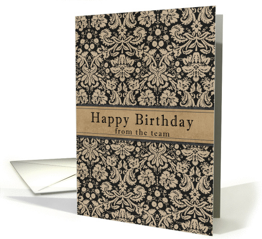 Business Happy Birthday from the team card (952789)
