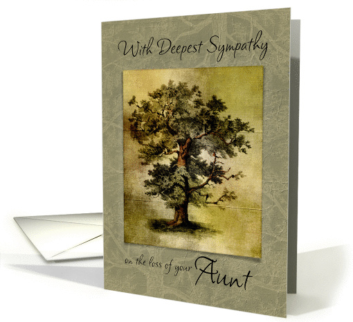 Sympathy on the Loss of your Aunt card (952809)