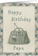 Happy Birthday Papa Fishing Card