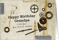 Have Birthday Grandpa I Love you Your Favorite Grandson card